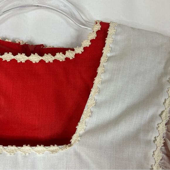 Kate Schorer Originals | Vintage Red White Square Dance Dress M - Picture 3 of 7